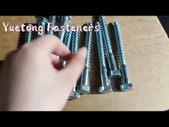 Γαλβανισμένος κτηρίων Din571 άσπρος ψευδάργυρος βιδών δεκαεξαδικού επικεφαλής ξύλινος που καλύπτεται