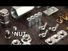 Προσαρμόστε το παξιμάδι με εξαγωνική κεφαλή από ανθρακούχο χάλυβα Standard DIN6923