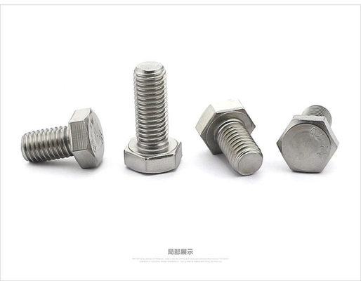 Αξία 4.8 DIN933 8x20mm Μαύρες μπουλόνες κεφαλής με έξαρση με πλήρη νήματα από χάλυβα άνθρακα επιχρισμένο με ψευδάργυρο