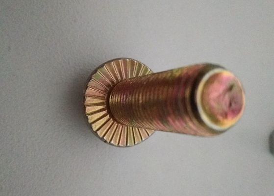 Εξαγωνική κεφαλή φλάντζας Μεταλλικές βίδες και καρφιά Κίτρινος βαθμός 4.8 Χάλυβα άνθρακα DIN