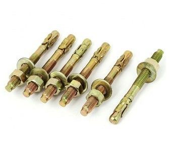 Η σφήνα M12x100 μέσω του μπουλονιού δένει το συγκεκριμένο χάλυβα άνθρακα