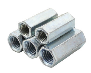 Ζινκ Φύτευση Din 6334 M12 M16 Hex Head Nuts Χάλυβα άνθρακα Πρότυπο ISO CE